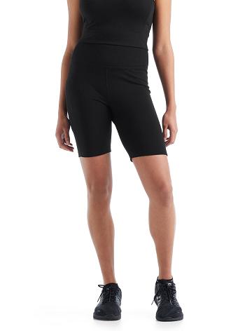 Dámské Šortky Icebreaker Merino Fastray High Rise Černé | CZ 1440YXFU